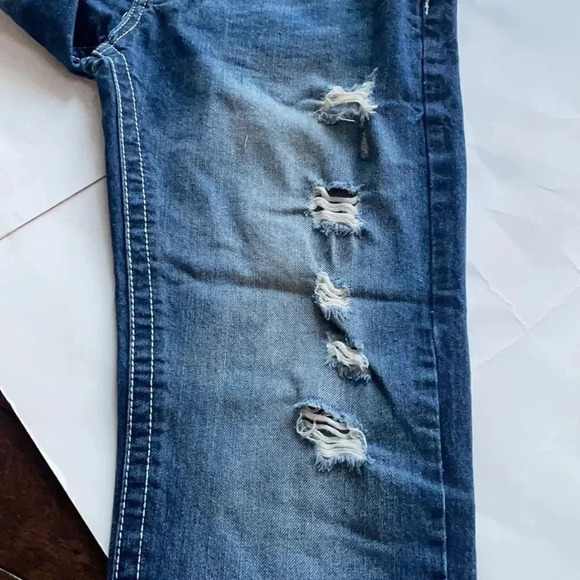 Blue Reign Men’s distressed straight leg jeans, size 32 X 32 - Picture 8 of 11